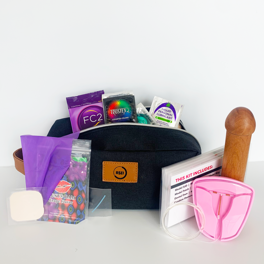 Birth Control Kit with Vulva Model